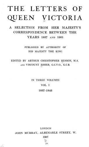 The letters of Queen Victoria