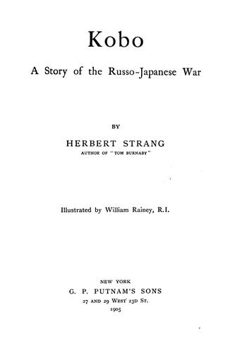 Kobo, a story of the Russo-Japanese war