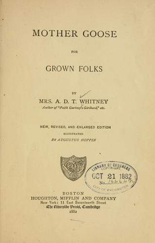 Mother Goose for grown folks