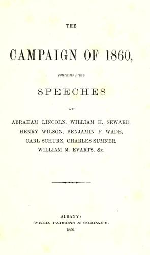 The campaign of 1860
