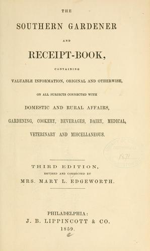 The southern gardner and receit-book