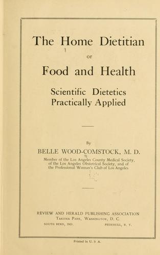 The home dietitian