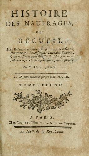 Histoire des naufrages