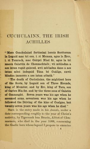Cuchulainn, the Irish Achilles