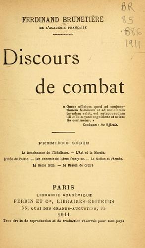 Discours de combat