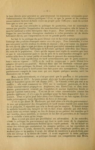 Politique fiscale ; la question scolaire du Manitoba.