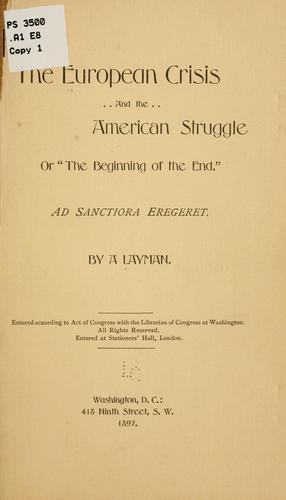 The European crisis and the American struggle