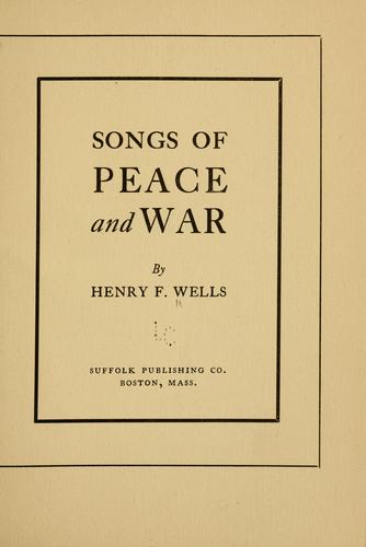 Songs of peace and war