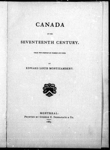 Canada in the seventeenth century