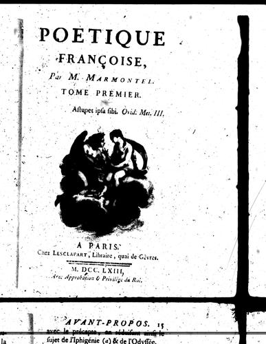 Poetique françoise