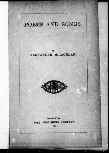 Poems and songs