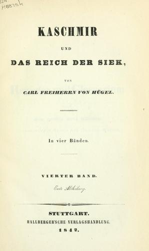Kaschmir und das Reich der Siek.