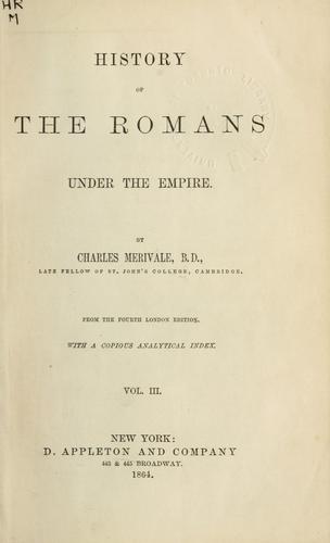 History of the Romans under the Empire