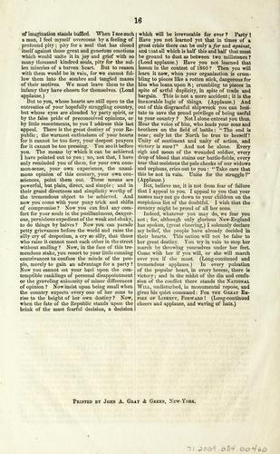 "For the great empire of liberty, forward!"