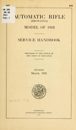 Automatic rifle (Browning) model of 1918