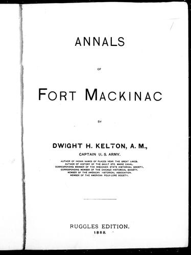 Annals of Fort Mackinac