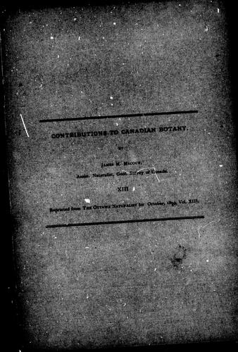 Contributions to Canadian botany