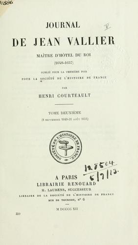 Journal de Jean Vallier