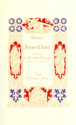 L' imitation de Jésus-Christ