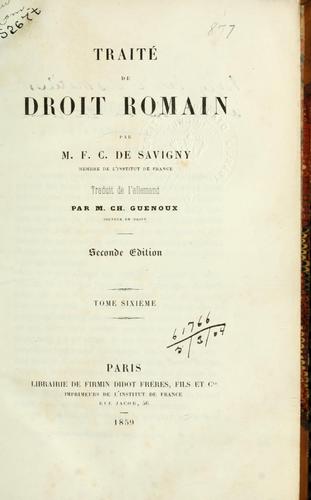 Traité de droit romain