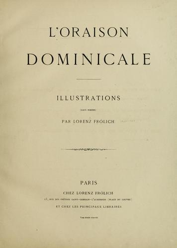 L' Oraison Dominicale : illustrations (eaux-fortes).