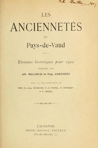 Les anciennetés du pays-de-Vaud
