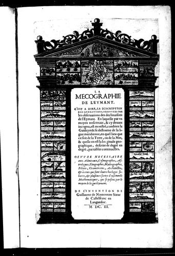 La mecographie de l'Eymant