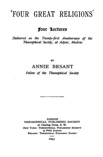 Four great religions