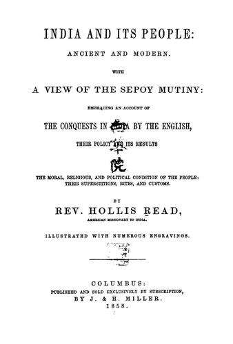 India and its people