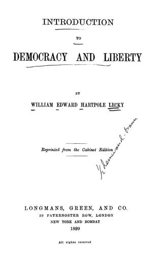 Introduction to Democracy and Liberty