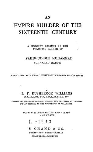 An empire builder of the sixteenth century