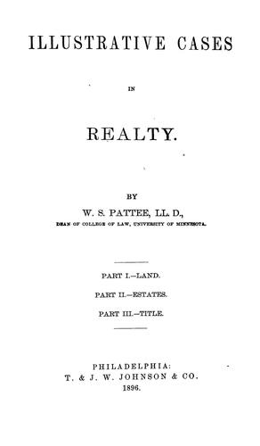 Illustrative cases in realty