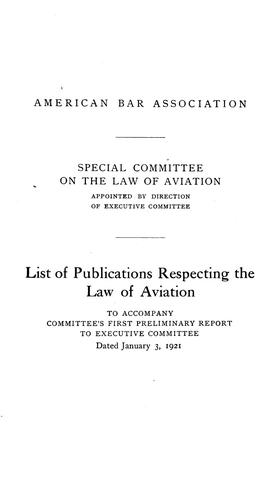 First preliminary report to the executive committee