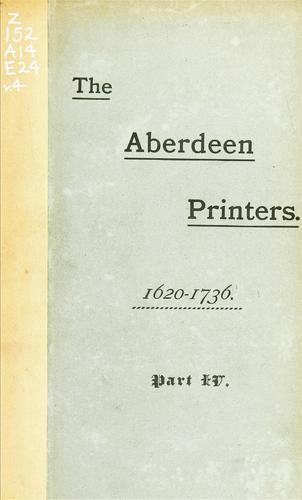 The Aberdeen printers