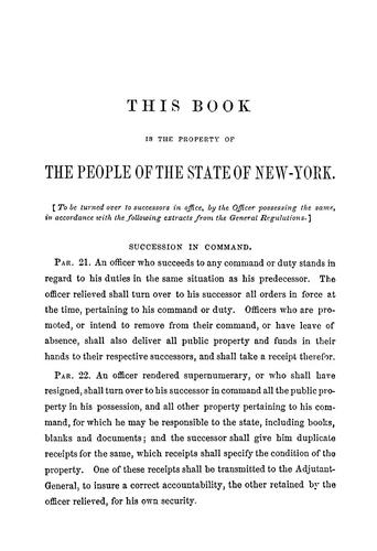The manual of arms for troops doing duty with the percussion musket with or without priming attachment as infantry and light infantry