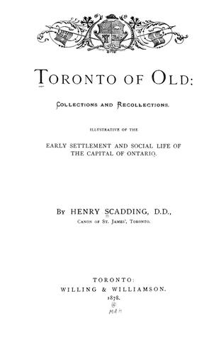 Toronto of old
