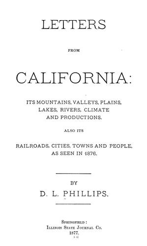 Letters from California