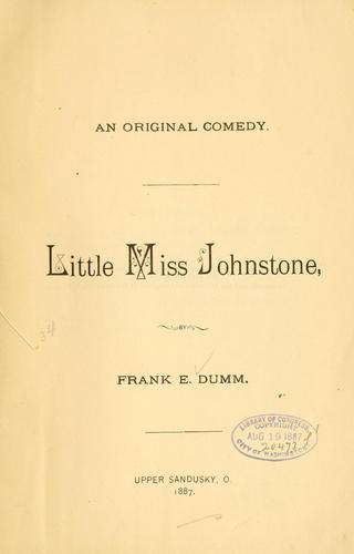 Little Miss Johnstone.