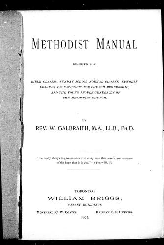 Methodist manual