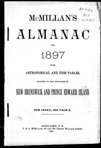 McMillan's almanac for 1897