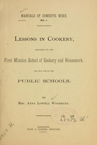Lessons in cookery