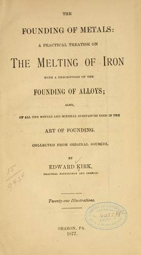 The founding of metals