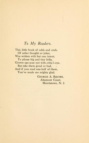 A few thoughts for idle moments