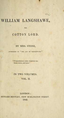 William Langshawe, the Cotton Lord