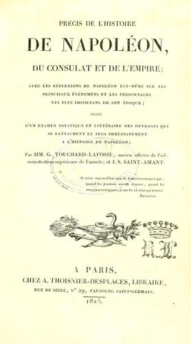 Précis de l'histoire de Napoléon, du consulat et de l'empire
