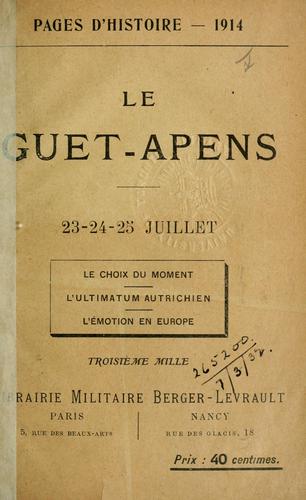 Pages d'histoire, 1914-1918