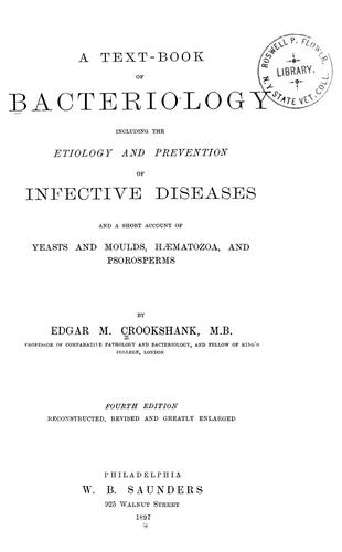 A text-book of bacteriology