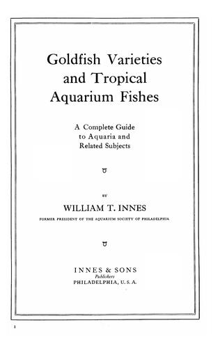 Goldfish varieties and tropical aquarium fishes