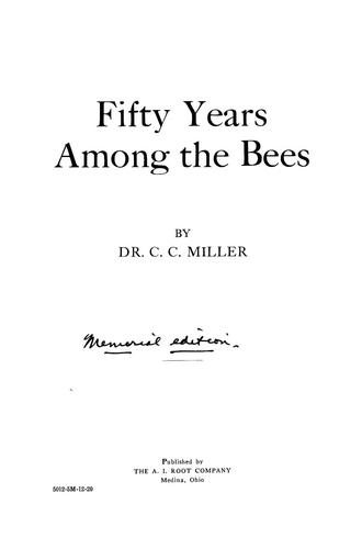 Fifty years among the bees