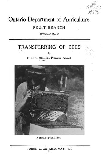Transferring of bees